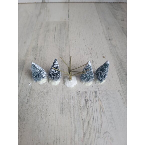 Lemax Mini snow bristle tree bare branch set village accessory xmas - Picture 4 of 6